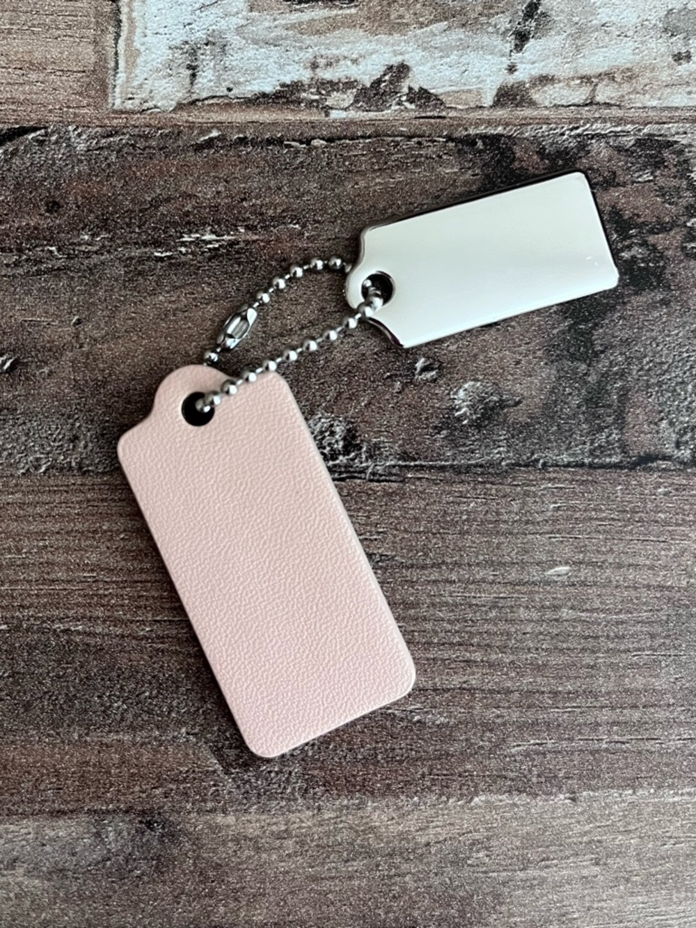 SALE! Coach Pink Leather and Silver Metal Tag Charms! - Picture 4 of 4